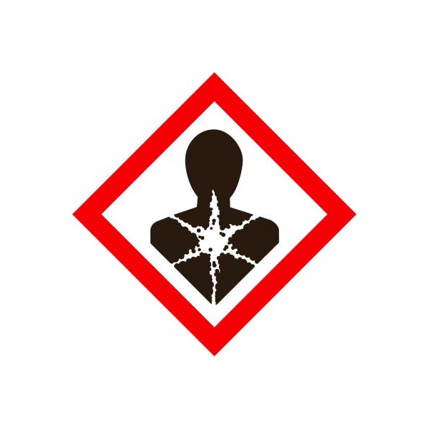Top Tape And Label INCOM GHS1271 GHS "Health Hazard" Pictogram Placard, 10-3/4" x 10-3/4" GHS 1271.00 - main